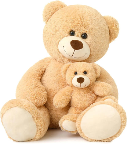 39" Giant Teddy Bear Mommy and Baby Soft Plush Bear Stuffed Animal