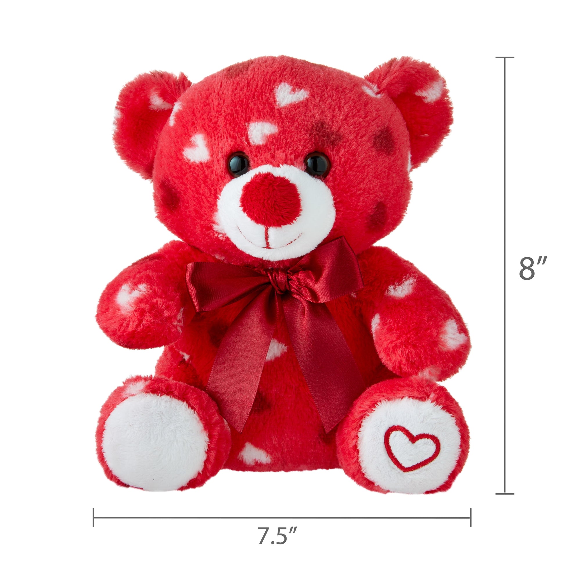 Valentine'S Day Sitting Teddy Bear Plush, Red, by