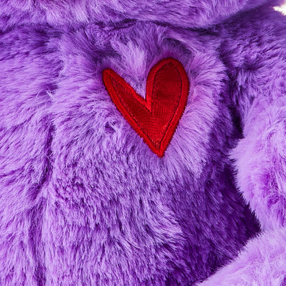 Valentine'S Day Sitting Teddy Bear Plush, Purple, by