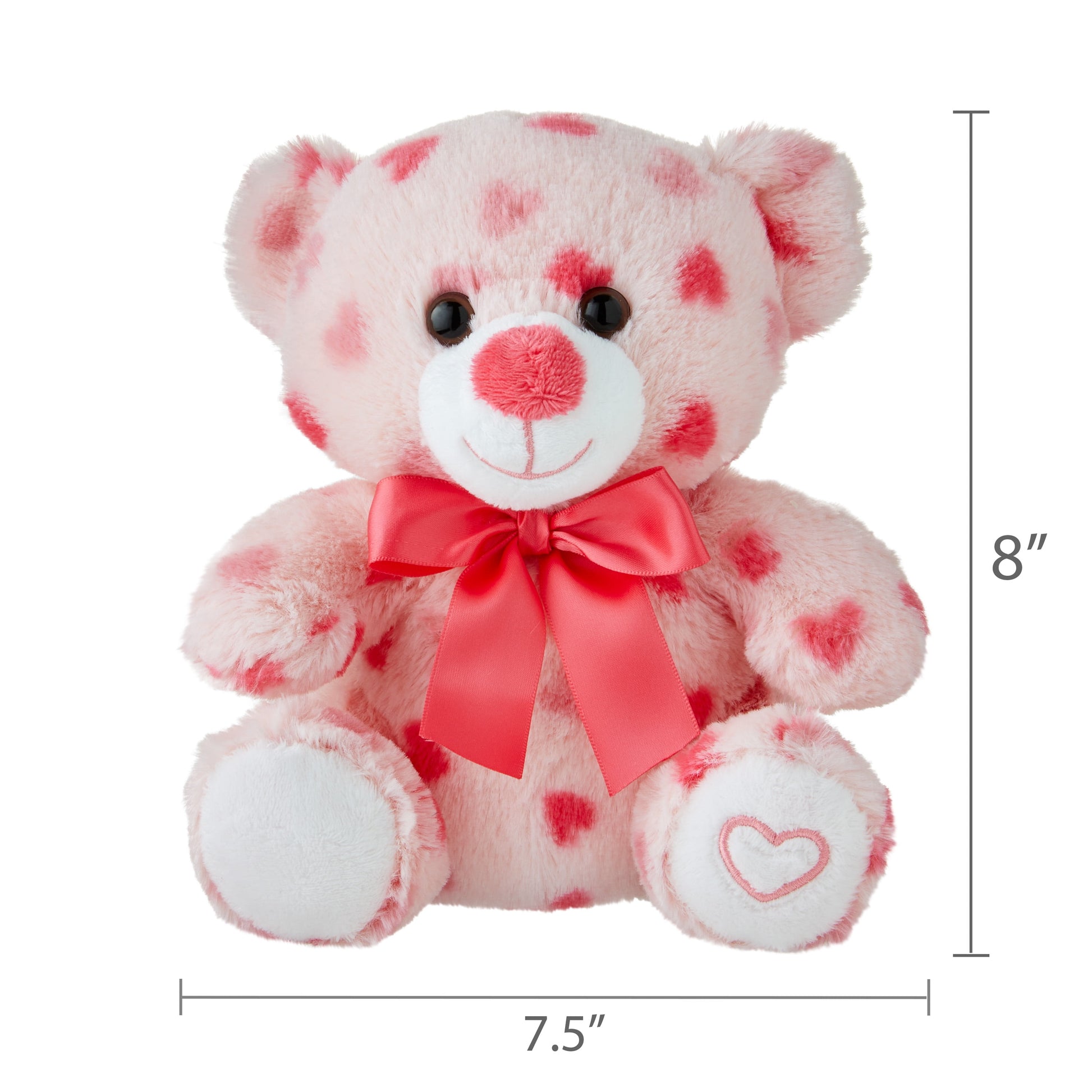 Valentine'S Day Sitting Teddy Plush, Pink, by