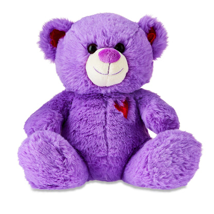 Valentine'S Day Sitting Teddy Bear Plush, Purple, by