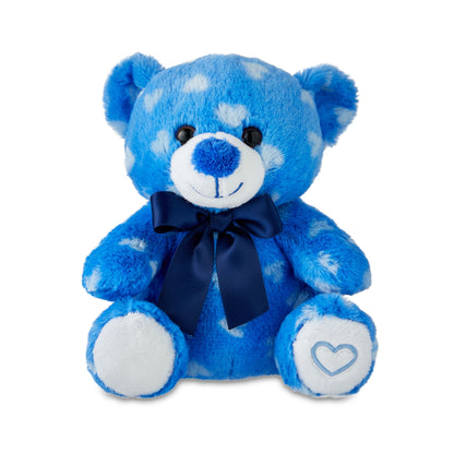 Valentine'S Day Small Blue Heart Teddy Bear Plush, by