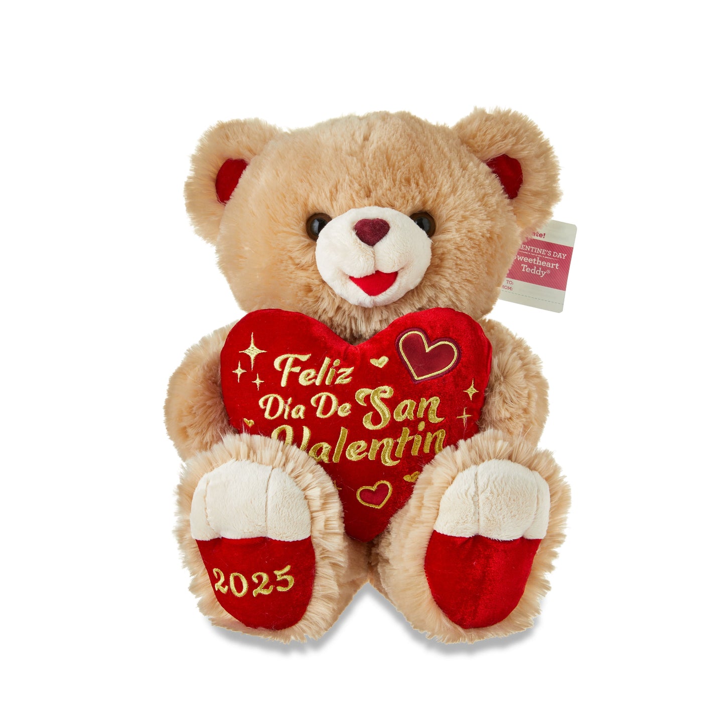 Valentine'S Day 2025 Sweetheart Teddy Plush, Spanish, Brown, by