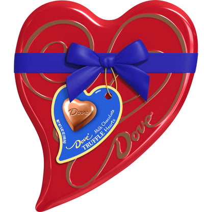 Dove Milk Chocolate Truffle Hearts Valentine'S Day Candy Gift Heart Box Tin - 5.82 Oz